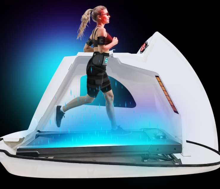 mujer corriendo con shape space